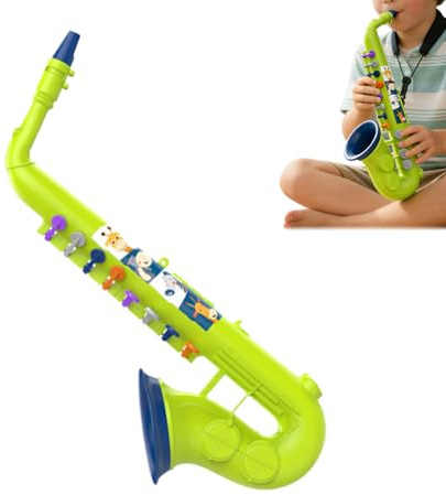 Saxophon für Kinder, pädagogisches Musikinstrument mit 8 Tasten, Saxophon-Spielzeug für Kinder, für Alter 3 Jahre im Wohnzimmer, Klassenzimmer, Kindergarten
