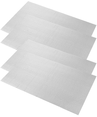 Holibanna Lot de 4 Panneaux Insonorisants et Isolants Thermiques Muraux 50x30 Cm Épaisseur 10 Mm, Matériau Résistant aux Intempéries pour Maison, Bureau et Garage, Coussins Insonorisants