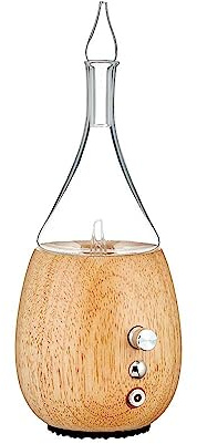 Raindrop 3.0 Nebulizing Essential Oil Diffuser for Aromatherapy by Organic Aromas with Touch Sensor and Magconnect-Style Electrical Cord and Adapter. (Light)