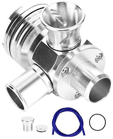 aqxreight - Valvola di scarico del turbo regolabile Valvola di scarico universale per ricircolo (argento), valvola di scarico adatta per motore 1.8T 2.7L