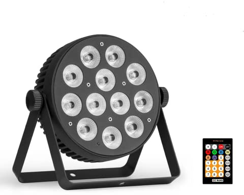 RIUKOE Led Stage Lights Fanless Par Light Wash DJ Lighting DMX RGBWAUV 6in1 Sound Activated Uplighting for Party,Christmas,Club,Wedding