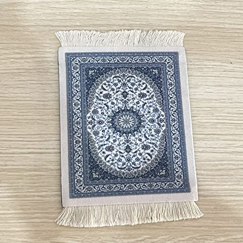 LUMoony 9 * 11 cm Teppich Mauspad Orientteppich Mini Teppich Büro Zubehör Mousepad klein Maus Teppich Perser Mousepad für Laptop, PC, Gaming, Schreibtisch-Pad,Tisch Und Baruntersetzer Mousepad
