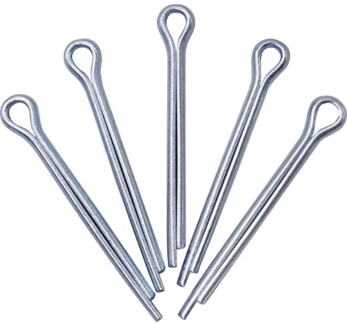 SKIR'CO (40 Stück) Splinte aus verzinktem Stahl 4 x 32 mm, Splinte, DIN 94, Metallsplinte