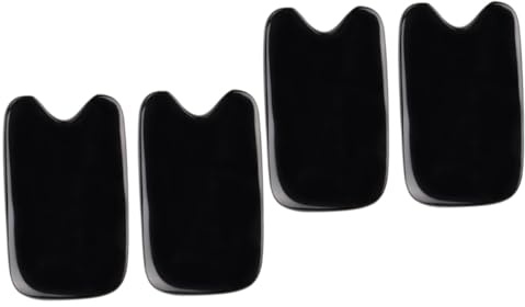 Gatuida 4 Stück Myofasziale Release-Tools Jade massieren Profiwerkzeuge Gua-Sha natürliche Jade Hautpflegebrett Gesichts-Körper-Werkzeug Narbe Massagegerät Büffelhorn Schaber Kratzbrett