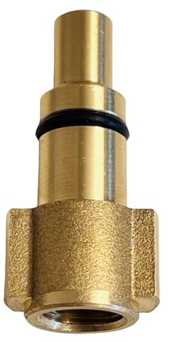 M&M Smartek Adaptateur pour Nettoyeur Haute Pression pour/Compatible avec Lavor, Parkside, Ferrix Raccord fileté Femelle 1/4 1 : Raccord fileté Interne 1/4 2 : Adaptateur à baïonnette pour Lavor, P