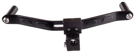 Motorrad-Kickstarter Schwarz Aluminiumlegierung Dual 2-Wege Motorrad Gangschaltung Schalthebel Fußstütze Pedal Universal