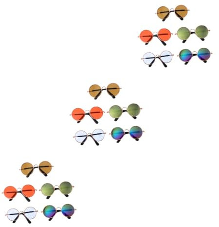 BESPORTBLE 15stücke Teiliges Haustier-Sonnenbrille Für Kleine Hunde Und Katzen Uv-Schutz Modische Foto-Requisiten Leichtes Design Für Fotoshootings Und Outdoor-aktivitäten