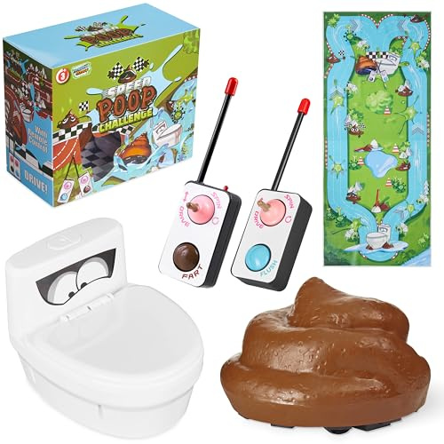 KreativeKraft Lustige Scherzartikel Klo Spiel, Prank Artikel, Ferngesteuert mit Bewegungs, Prank Geschenk für Kinder und Erwachsene