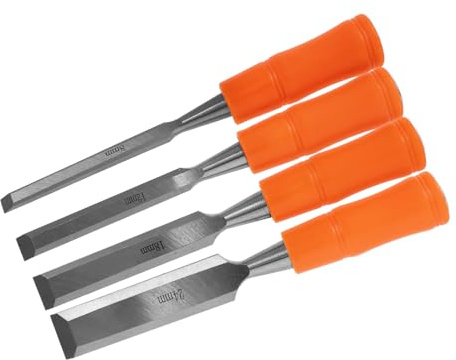 DIYEAH 4piezas De Carpintería Cincel Multifunción Para Tallar Madera Cincel De Madera Mango De Madera Herramienta Para Esculpir Madera Para De Carpintero Suministros Para Raspar Kit