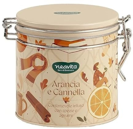 Neavita Warmy Tea Barattolo con Infuso Arancia Cannella 12 Filtri