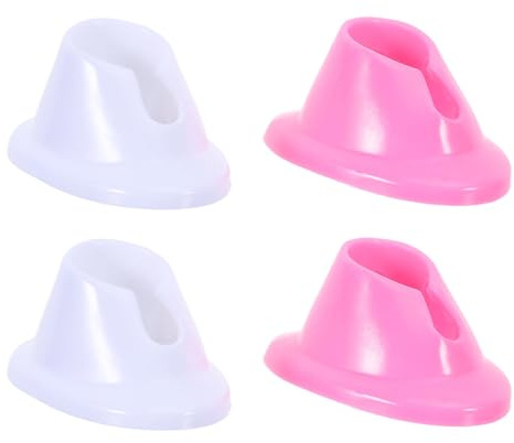 EPIGEIST Soporte para Esmaltes de Uñas Antiderrames de Silicona, Exhibidor Compacto para 8 Botellas (4 de Color y 4 Rosas), Organizador Versátil para Salón y Manicura Profesional
