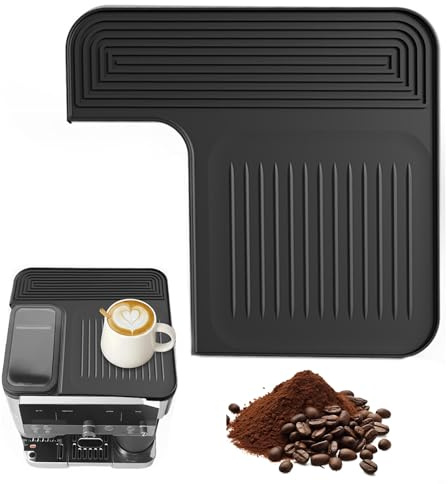 Zirax Silicone Coffee Mat for Ninja Luxe Cafe ES601 ES701, Premium Espresso Machine Accessories, Heat-Resistant and Waterproof Top Protector Pad, Easy to Clean Straight-Line Texture