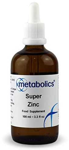 Super Zinc Liquid 8mg 100ml | Dual-Form Zinc Sulfate & Chloride Vegan | Dual-form zinc liquid with 8mg zinc (80% NRV). Vegan formula for immune, skin, hair & nail support.