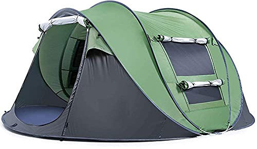 Desconocido Tiendas de campaña Lanzamiento automático 1 Segundo Pop-up Impermeable Senderismo al Aire Libre Tienda de Playa Protector Solar Tipi Familiar (S)