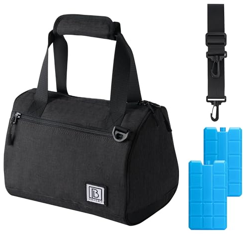 Brisby Kühltasche - 10L, Lunchtasche Damen, Vierschicht isolierte Kühltasche mit Kühlelemente, vielseitige Lunchbag