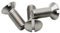 Vis Tete Fraisee Bombee Fendue M5 x 50mm : 10 Pcs Visserie Inox pour Ecrou Rondelle | Vis à Tête Fraisée Bombée Fendue Acier A2 | Metal Anti-Rouille - DIN 964 | Vis PROTORX
