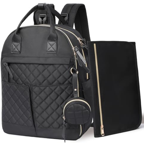 MISS FONG Baby Wickeltasche, Wickeltasche, Schwarz