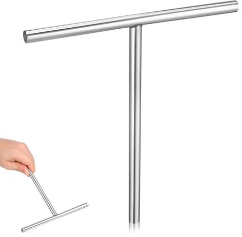 JECOMPRIS Stainless Steel Pancake Spreader Tool Crepe Spreader for Pancakes Omelets and Flatbreads 7.56 X 7.13 X 0.35 in Smooth Edges Easy to Clean for Home and Commercial Kitchens