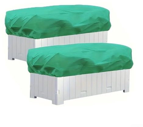 Housse de protection rectangulaire contre le gel pour jardinières et jardinières - Non tissée - Pour balcon, pot de fleurs (100 x 40 x 45 cm)