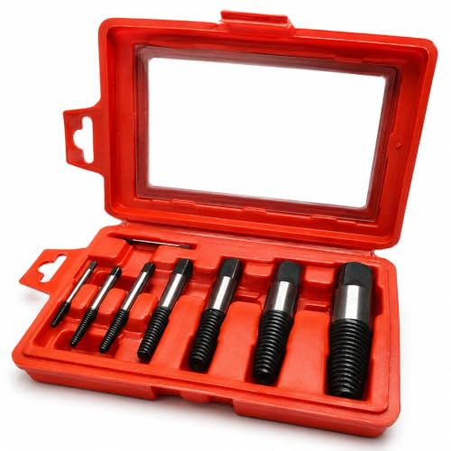 Kit 8 Extractores desatornilladoras para tornillos pernos spezzate prigionieri Extractor cónico