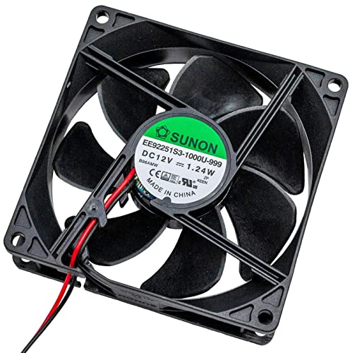 Lüfter 12V DC 1,24W 92x92x25mm 67,1m³/h 2400U/Min 67,1m³/h Sunon EE92251S31000U999