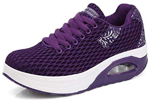 Zapatillas de Deporte de Mujer Zapatos Plataforma Moda Casual Deportes al Aire Libre Correr Zapatillas Deportivas Primavera Otoño Zapatillas de cuña