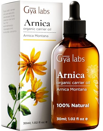 Gya Labs Arnica Oil - 1 Fl Oz - Carrier Oil for Hair, Skin, Face, Scalp & Body Massage