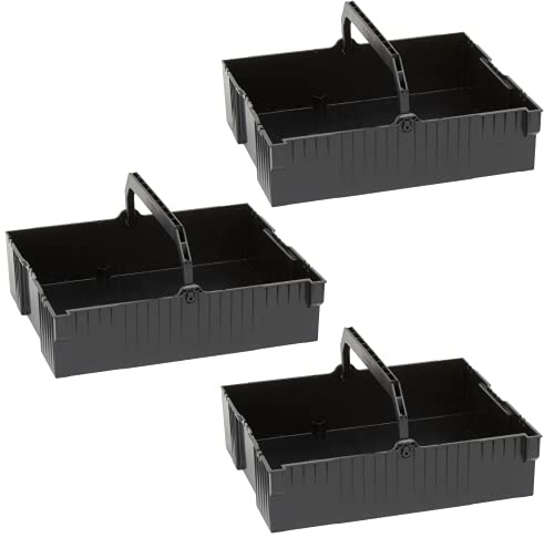 Bosch Sortimo L-BOXX Einhängeeinsatz 3er Set schwarz - KorbEinlage für Bosch Werkzeugkoffer LBOXX 238 und LBOXX 374 | NUR FÜR DIE ALTE GENERATION - PASST NICHT ZUR NEUEN L-BOXX G4 SERIE