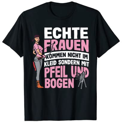 Bogensport Damen - Bogenschützin Frauen Bogenschießen T-Shirt