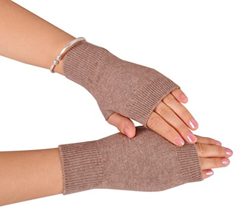 Novawo Wolle Mischung Fingerlose Handschuhe Frauen Armstulpen Handgelenkwärmer Schreib Handschuhe
