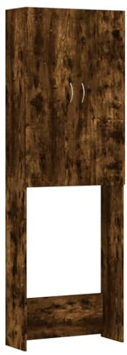 vidaXL Waschmaschinenschrank Räuchereiche 64x25,5x190 cm
