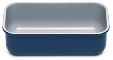Caraway Non-Stick Ceramic 1 lb Loaf Pan - Naturally Slick Ceramic Coating - Non-Toxic, PTFE & PFOA Free - Perfect for Pound Cakes, Breads, & More - Navy