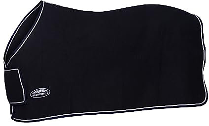 Weatherbeeta Feuille D';Exposition De Laine 2022 avec Couverture De Cou Standard pour Panneau De Poitrine 10115800 - Navy/Blanc - Rug Size - 6ft 9in