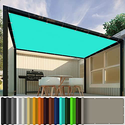 Tenda da Sole per Esterno 5 x 10 m Protezione Raggi Uv Tenda Parasole Rettangolare per Terrazza Campeggio Giardino Esterno, Blu Cielo