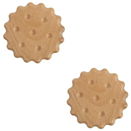 ABOOFAN 2pcs Cup Coasters Holder Biscuit Shape Coasters Heat Insulated Non-skid Mat
