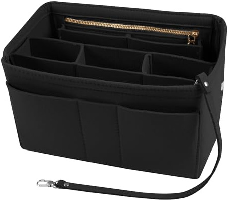 flintronic Organisateur de Sac à Main en Feutre, Sac à Main Organiseur, Sac de Rangement Intérieur Organiseur avec Multi-Poches, Organisateur de Sac pour Fourre-Tout en Feutre- L