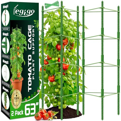 Tomaten Rankhilfe 2 Stück 160 cm, Rankhilfe Tomaten Verstellbarer Tomatenturm aus kunststoffbeschichtetem Stahl, stabile Pflanzenstütze für Gurken, Rosen, Kletterpflanzen, Garten, Töpfe & Hochbeet