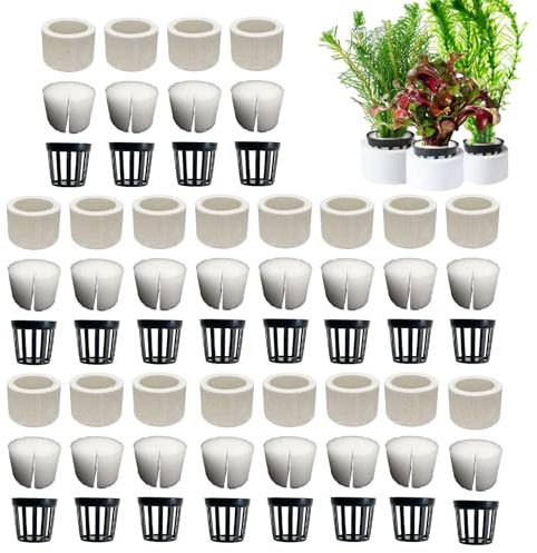 Aquarium Water Plants Fixed Ring, Fish Tank Plant Ring, Aquatic Plant Fixed Holder For Aquarium Decoration, Anti-Floating Ceramic Aquarium Plant Rings, Sponge Water Plants Ring Decor Aquarium Supplies