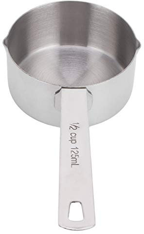Misurino, Misurini, con Bilancia, Misurini in Acciaio Inox, Bar, per Ristorante, Casa (1/2 tazza 125 ml)