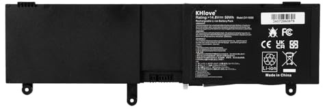 KHlove C41-N550 Laptop Batería para ASUS Rog G550J G550JK G550JX GL550J GL550JK GL550JX N550J N550JA N550JK N550JX N550JV N550L N550LF R552J R552JV R552JK N550JK-DS71T N550JV-CN270H N550X47JV 59Wh