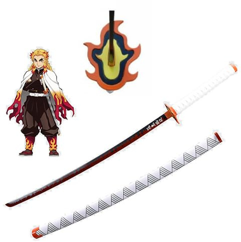 Generico Fyrescosplay Katana de Rengoku en bambou bambou bois 102 cm