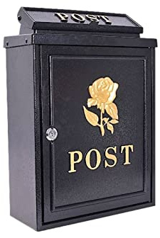 Wall Mounted Mailboxes for Outside,Mailboxes for Outside Wall Mount,Mailboxes & Accessories, Letterbox Posts Wall Mount Mailboxes Package Lockers Galvanized Steel Mail Drop Collection Boxes Envelopes