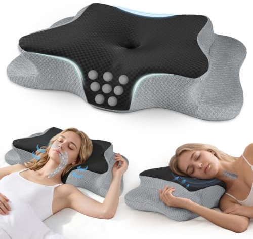 CHxxy Schmetterlingskissen, Memory Foam Nackenkissen, Ergonomisches Kissen