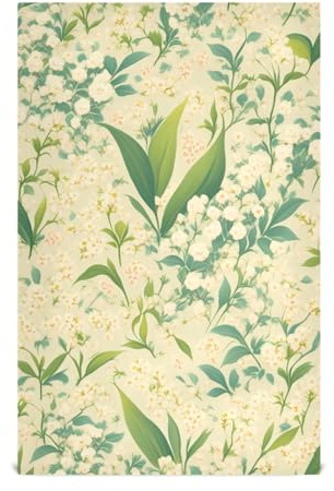 tplaotee White Campanula Flowers Fresh Style kitchen towels and dishcloths microfiber kitchen towels kitchen accessories for cooking rustic 28x18in set of 6