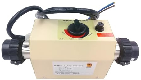 JHXHFJXZ Termostato for Calentador de Agua eléctrico de 3 kW for Piscina, bañera de hidromasaje y masajes. para SPA, bañera(Metric 50mm)