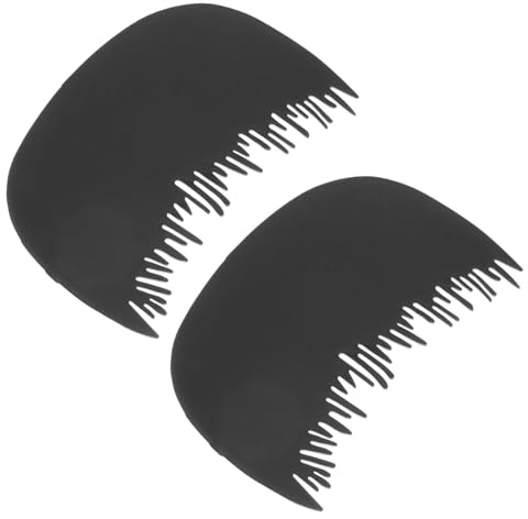 FRCOLOR Hairline Fiber Comb Set 2pcs Thickening Hair Comb for Women Professional Hairline Guard Tool