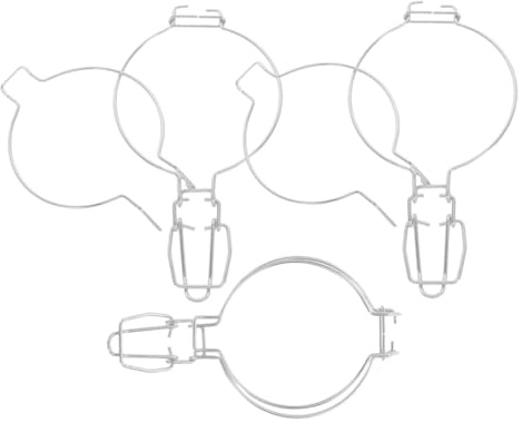 BIUDECO 3 Piezas Abrazaderas de Alambre para Tarros de Vidrio Cierres Inoxidable para Boca Ancha Clips de Sellado Rápido para Conservas y Almacenamiento