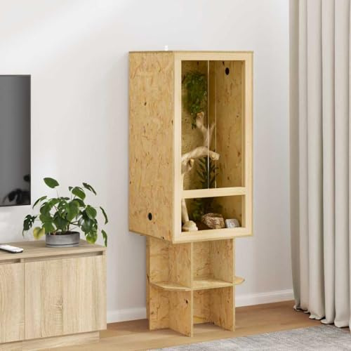 Générique Terrarium Marron 50 x 50 x 100 cm OSB,Articles pour Animaux de Compagnie,Accessoires pour Reptiles & Amphibiens,Terrariums pour Reptiles et Amphibiens,Marron,22.2 KG,876732