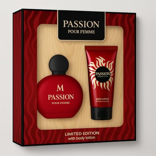 Profumo Donna eau de Parfum Passion Limited Edition CONFEZIONE SET PROFUMO 50 ML + Crema Corpo 50 ML Donna kit regalo