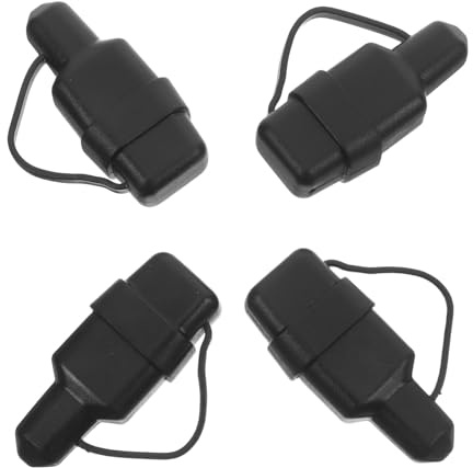 Zerodeko 4 Stück PVC Abdeckkappen für Schnellanschlussstecker Kabelstecker Schutz für Batterie Anhänger Industriegeräte Robust und Schmutzresistent